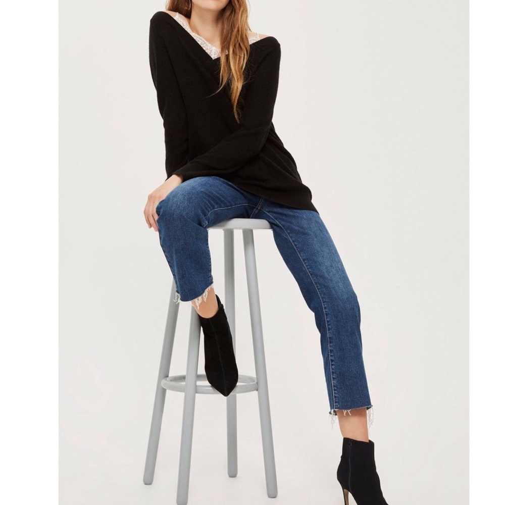 Topshop Lace Camisole Sweater
